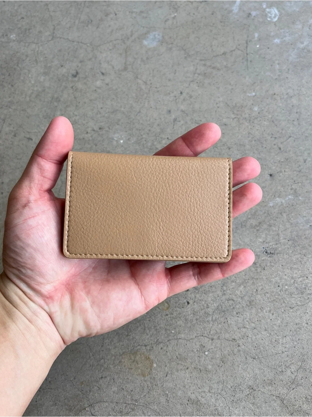 Freja New York Tan Leather Card Holder